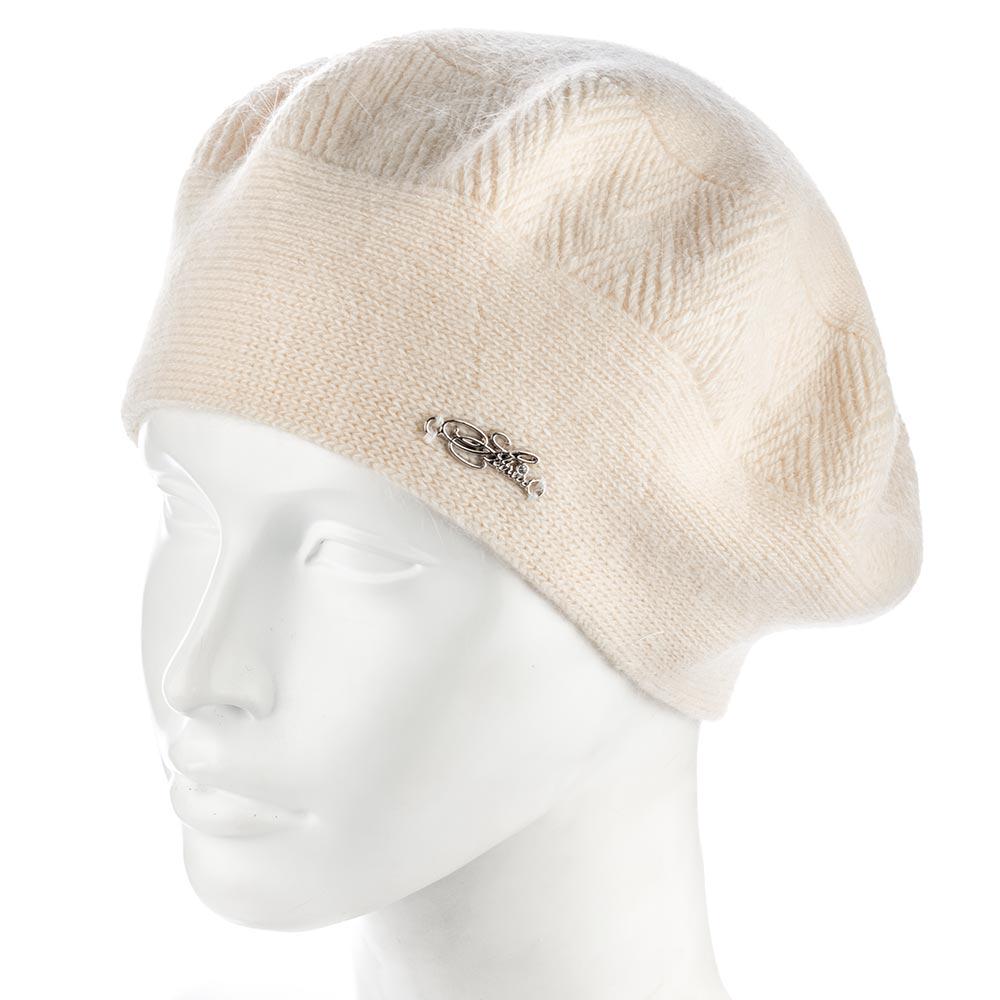 Берет женский Atrics WH878 двойной ангоровый Ванильный (157678)