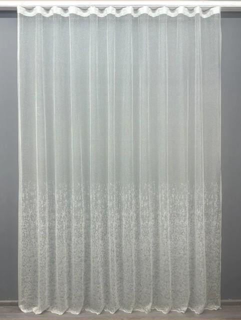 Тюль жаккард Мармур Белый теплый (1542т)