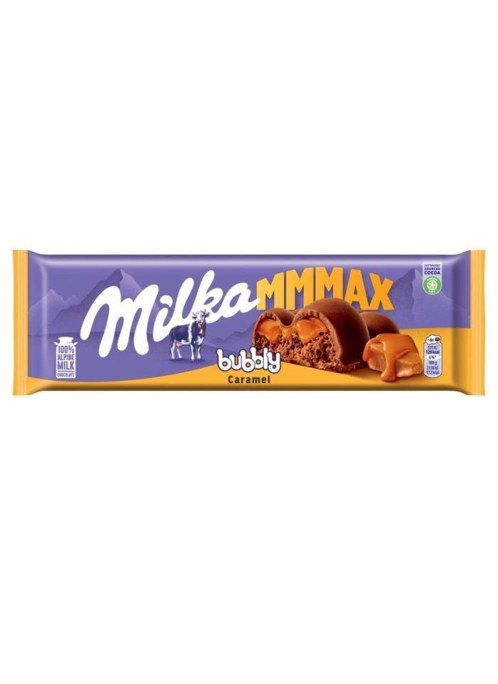 Шоколад пористый молочный Milka Bubbly Caramel с карамелью 250г