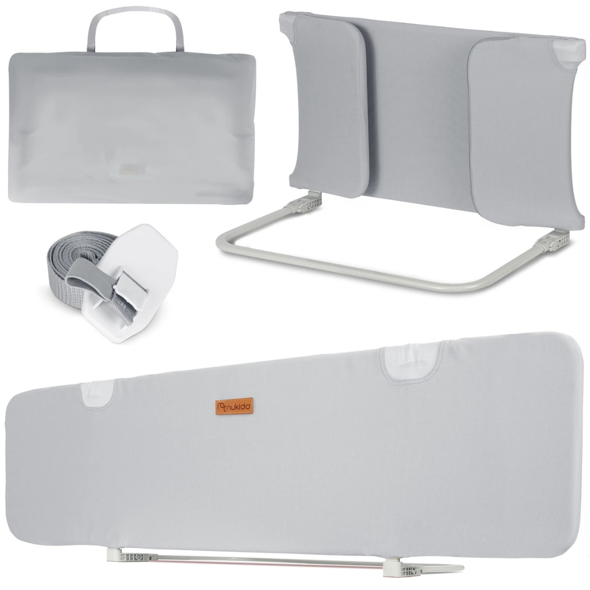 Защитный барьер для кровати NUKI Nukido 150x44x41 см Серый (100879) - фото 2