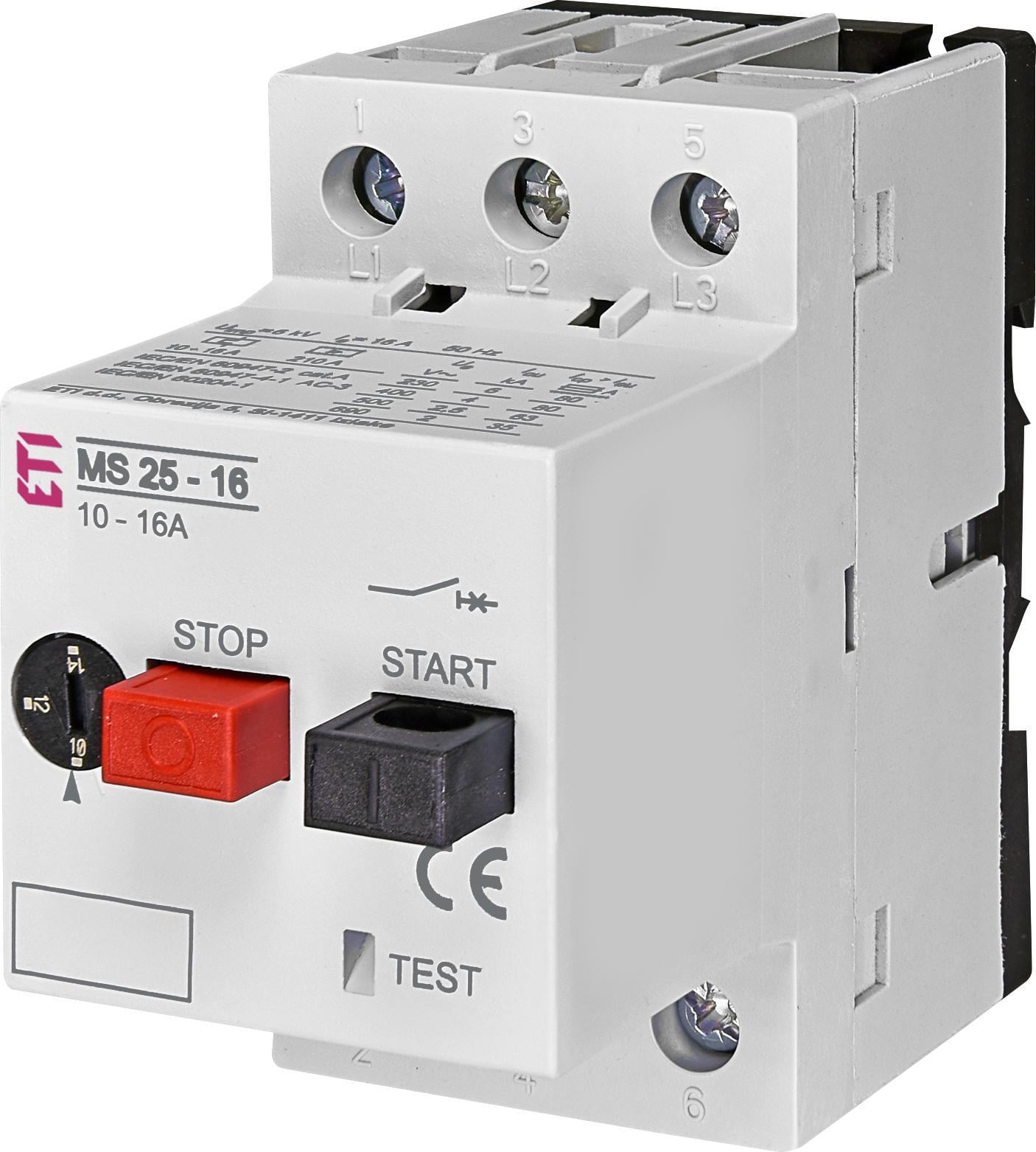 Автомат защиты двигателя ETI MS25-16 10-16 A (4600110)