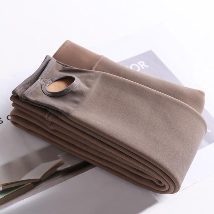 Колготки зимние с эффектом капронок с открытой стопой 300 г One Size Капучино (8418) - фото 5 Колготки зимние с эффектом капронок с открытой стопой 300 г One Size Капучино (8418) - фото 5