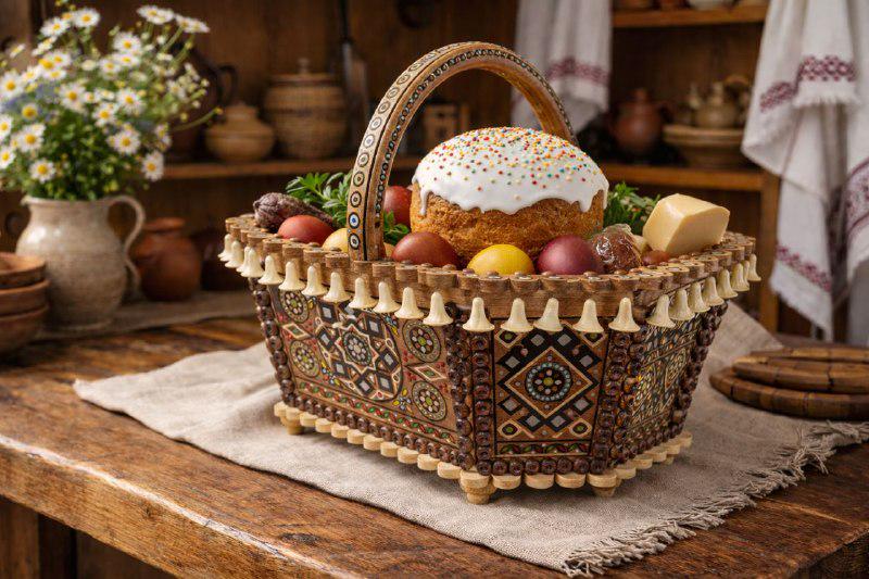 Корзина деревянная гуцульская Zgarda (КД 01-42)