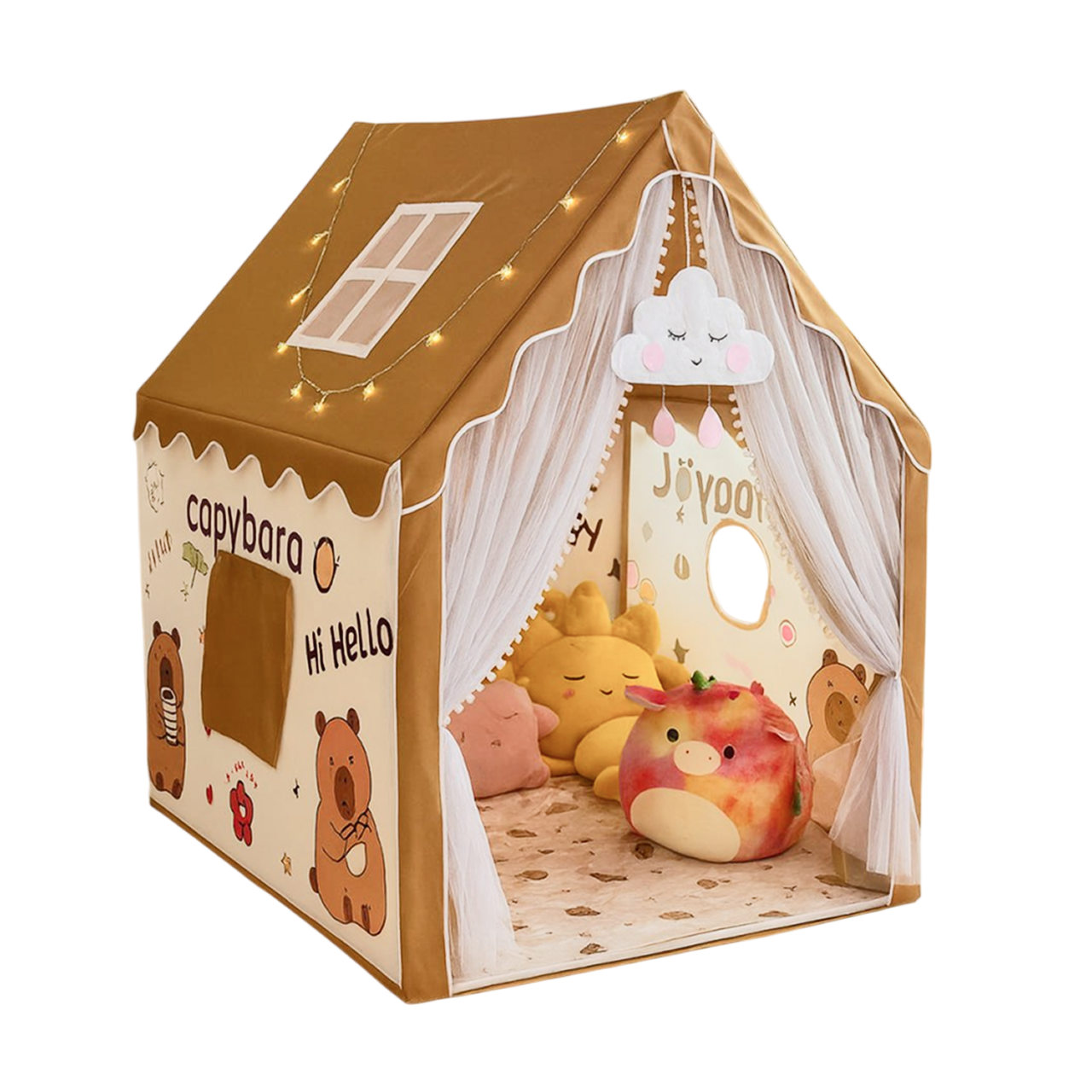 Детская палатка Замок со шторками складная (1764593212377)