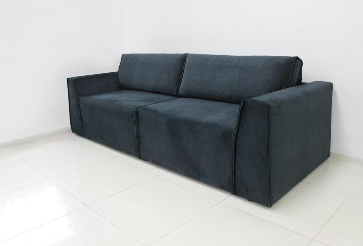 Диван раскладной ортопедический Шик Галичина Интро дерево/текстиль Темно-синий