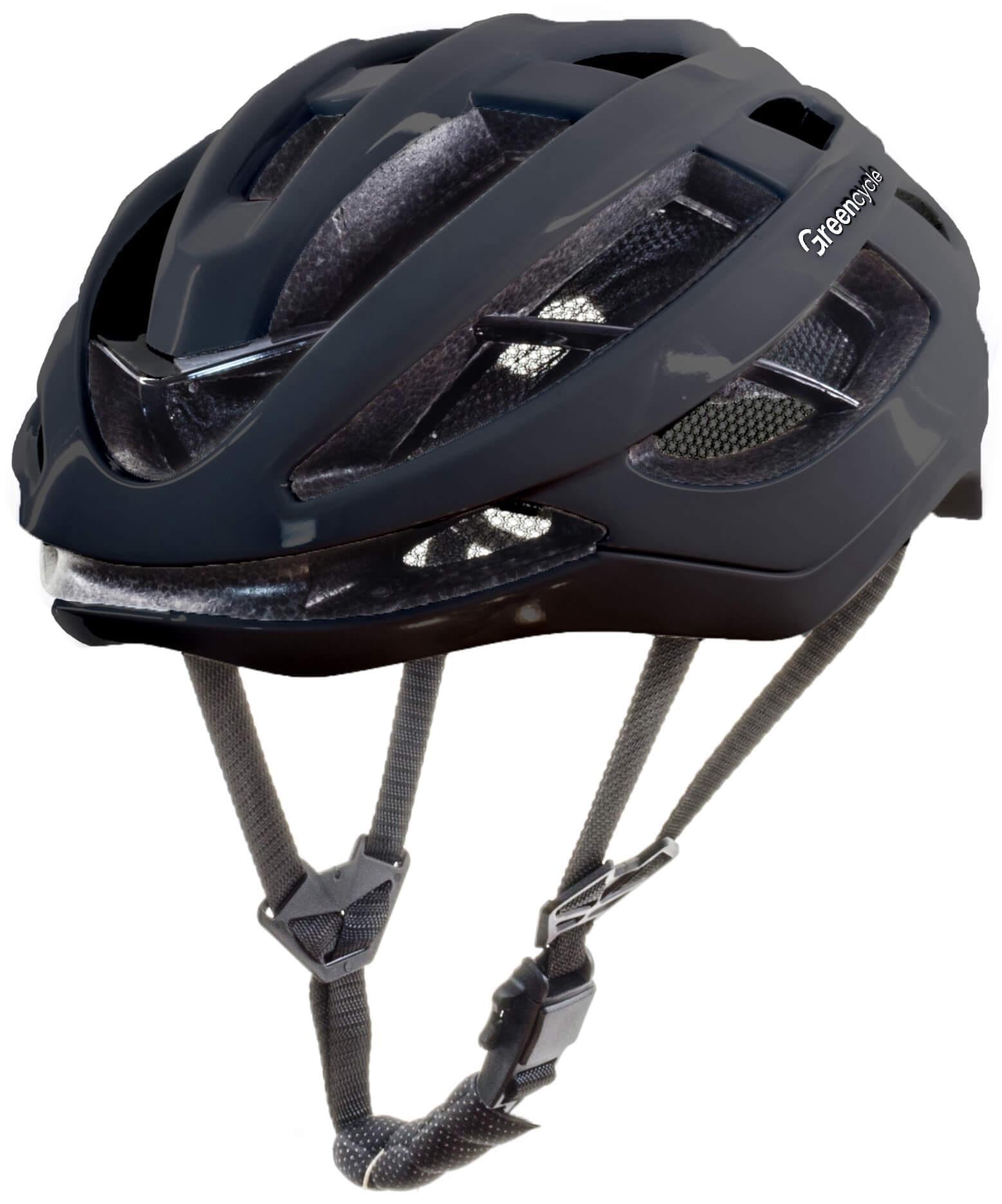 Шолом Green Cycle ROCX 58-61 см Чорний/Сірий глянець