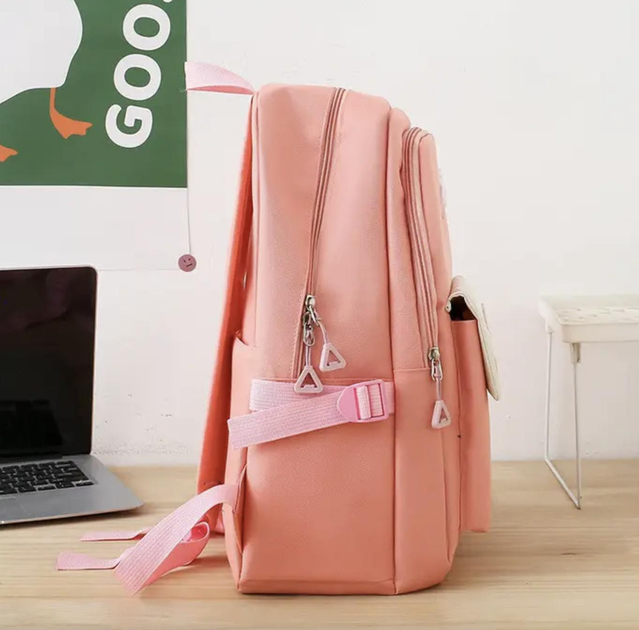 Школьный рюкзак для девочки XGO BAG 4в1 рюкзак/шоппер/пенал/сумочка Розовый - фото 5 Школьный рюкзак для девочки XGO BAG 4в1 рюкзак/шоппер/пенал/сумочка Розовый - фото 5