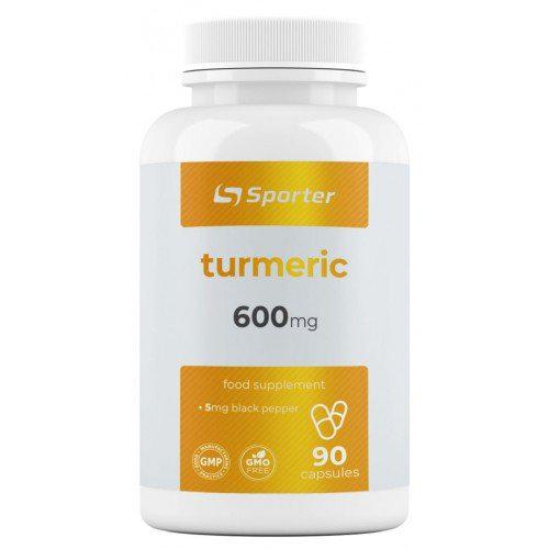 Натуральная добавка Sporter Organic Turmeric with Black Pepper 90 капс. (9814)