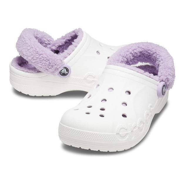 Сабо Crocs Baya Lined Fuzz-Strap Clog M5 р. 37/24 см White (20566511) - фото 3