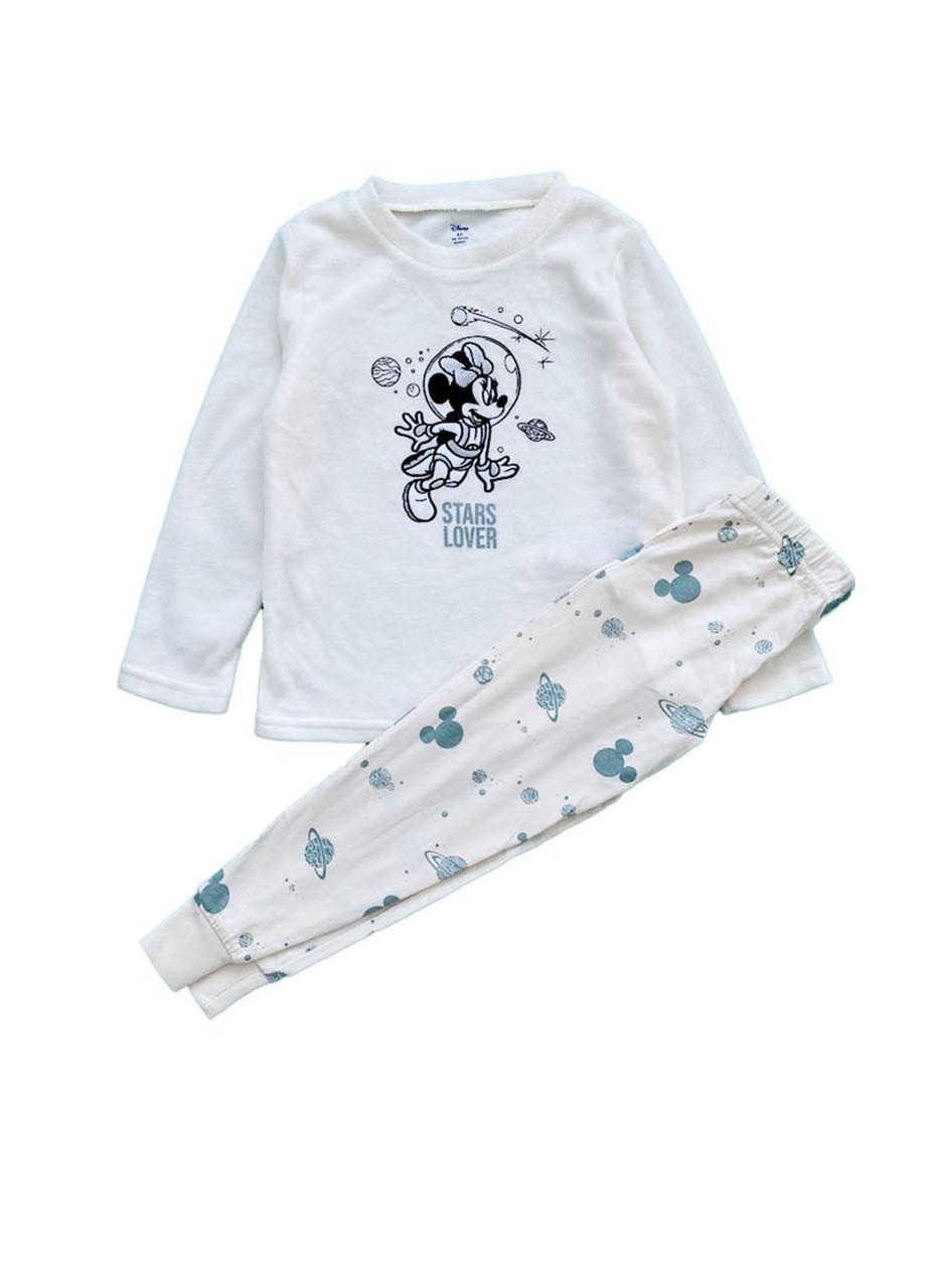 Пижама детская Disney на длинный рукав с Мини 3-4 года 98 см Бежевый (2081861109)