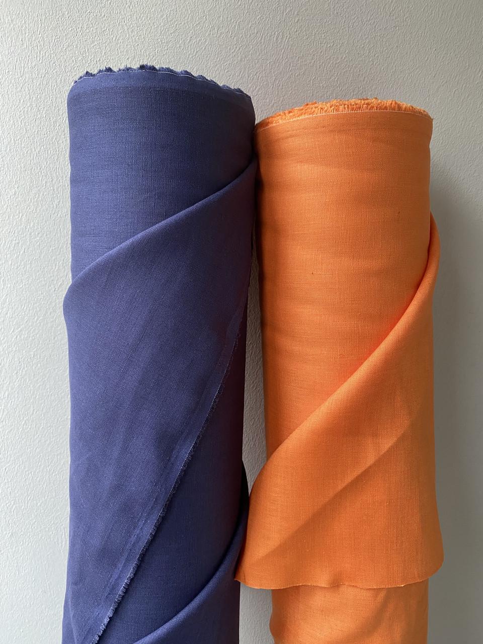 Ткань рубашечно-платьевая LINEN PLUS льняная 143 см 1250 Оранжевый - фото 4 Ткань рубашечно-платьевая LINEN PLUS льняная 143 см 1250 Оранжевый - фото 4
