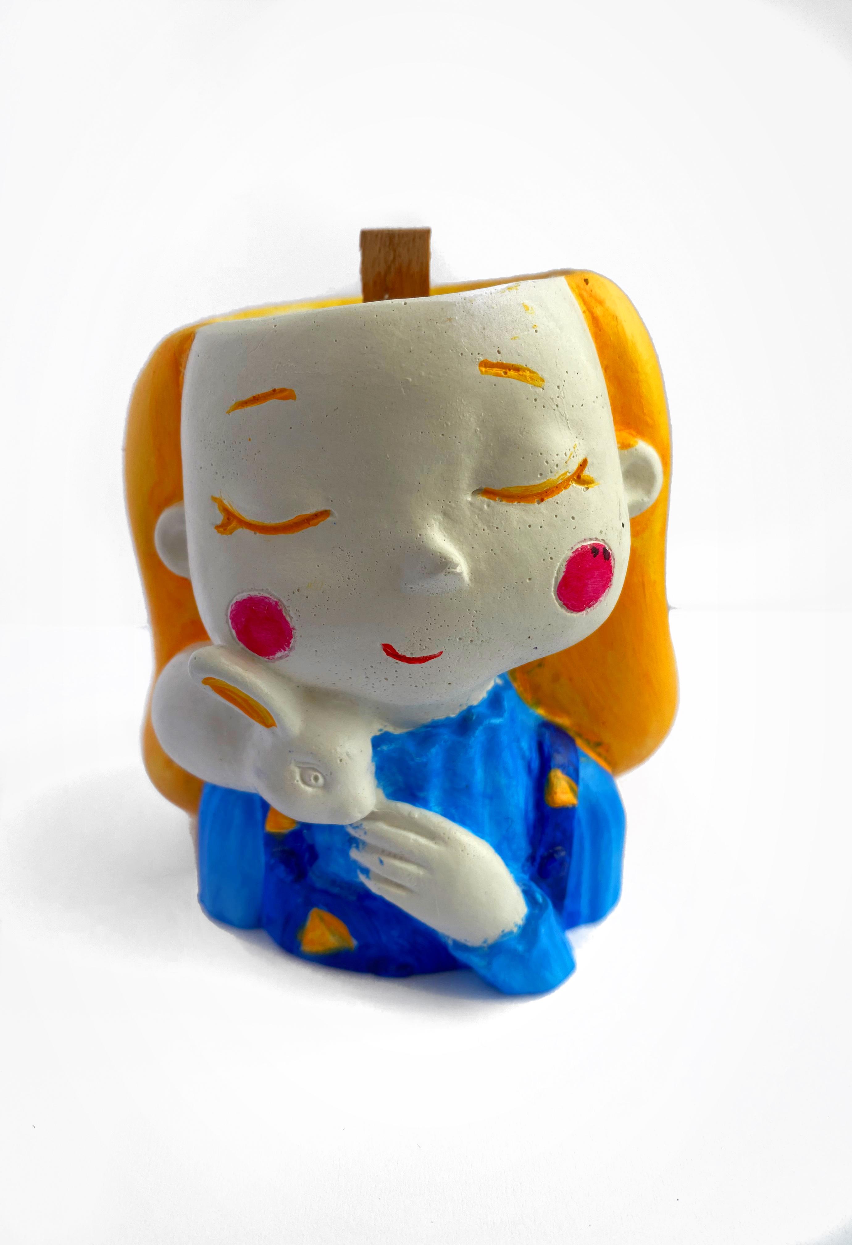 Свічка соєва в кашпо серія Україночка Софійка (4011)