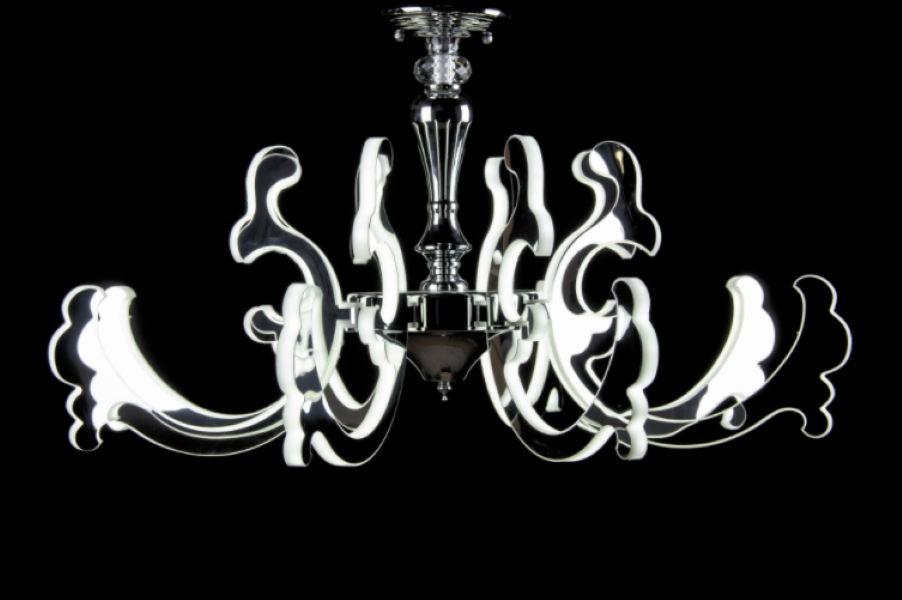 Світлодіодна люстра L78567/8 CR LED Білий/Хром (AN000192)