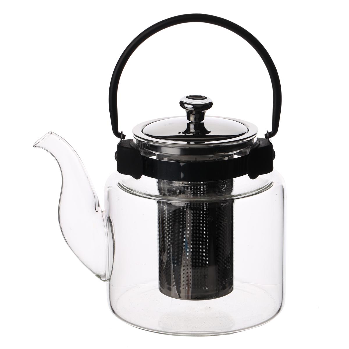 Чайник скляний заварювальний Light House Ерл Грей 1000 мл Прозорий (8905-024) Чайник скляний заварювальний Light House Ерл Грей 1000 мл Прозорий (8905-024)