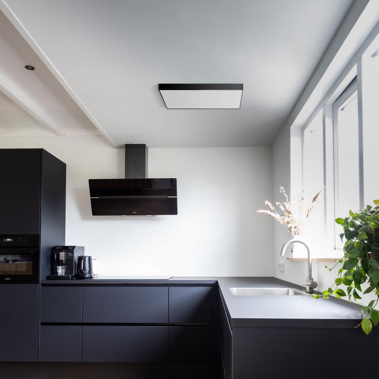 Короб кріплення для накладного монтажу світлодіодних панелей чорний VL-PFS-B