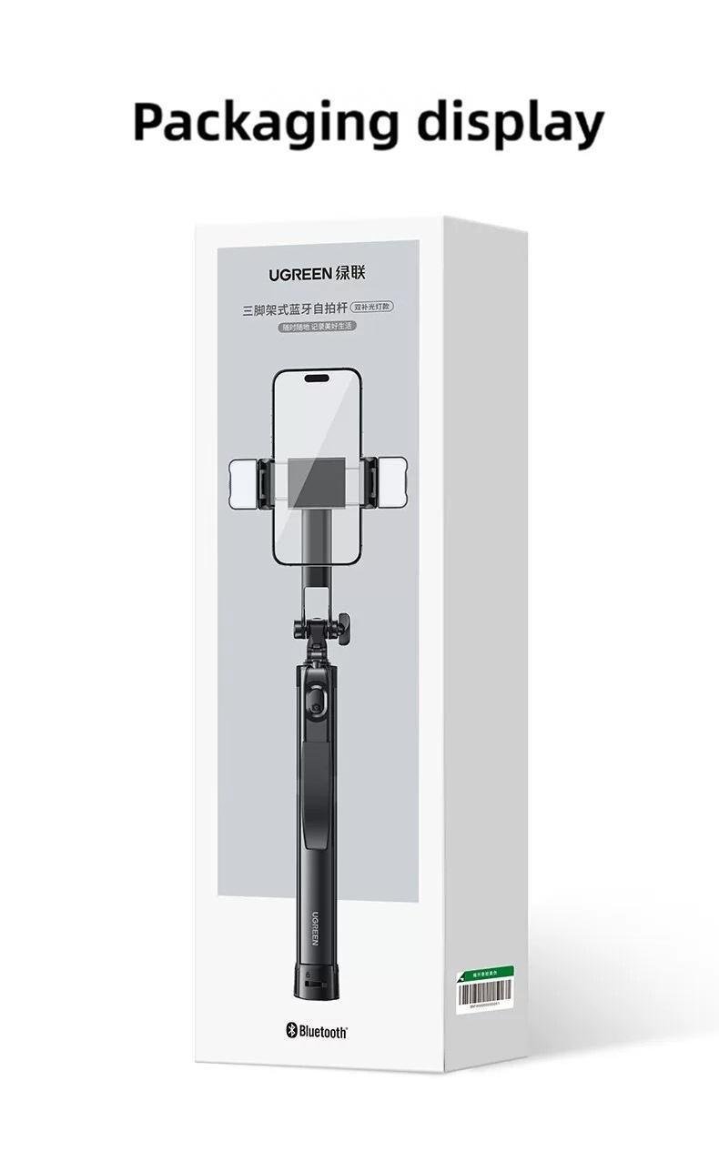 Монопод телескопічний Ugreen 170 см алюмінієвий 1/4 Чорний (45681) - фото 8 Монопод телескопічний Ugreen 170 см алюмінієвий 1/4 Чорний (45681) - фото 8