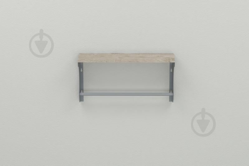 Полка настенная Ferrum-decor Юзиби 270x500x150 металл Серый ДСП Шервуд 16 мм (UZI0016)