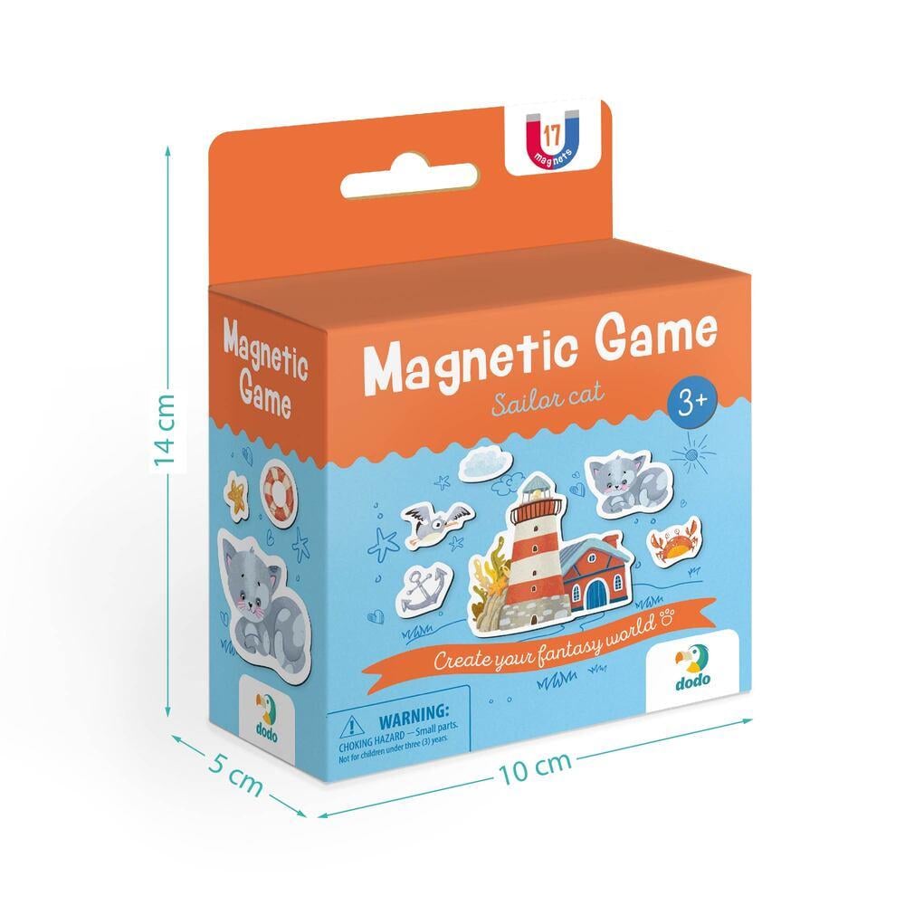 Гра магнітна пазл Dodo Котик Морячок 17 деталей - фото 4 Гра магнітна пазл Dodo Котик Морячок 17 деталей - фото 4