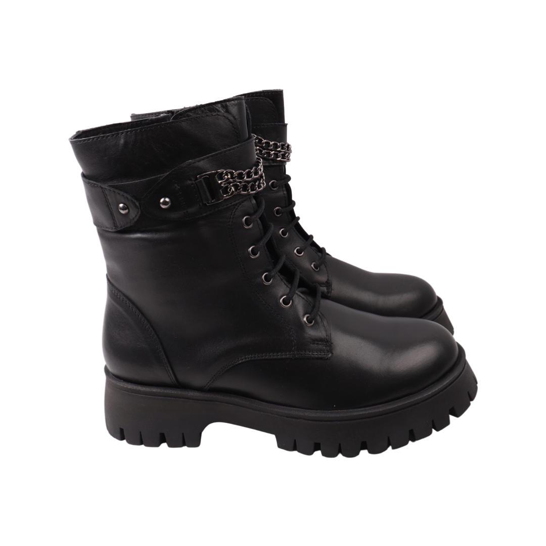 Ботинки женские Molly Bessa из кожи р. 37 Черный (280-22ZHC)