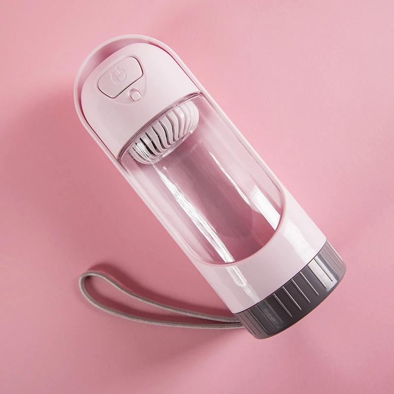 Портативная поилка/походная бутылка для собак с фильтром ELS Pet на 300 мл Розовый - фото 6 Портативная поилка/походная бутылка для собак с фильтром ELS Pet на 300 мл Розовый - фото 6