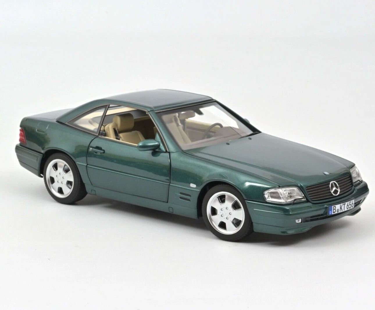 Модель автомобиля Norev 1:18 Mercedes-Benz 500 SL R129 1999 Green Metallic (183753)