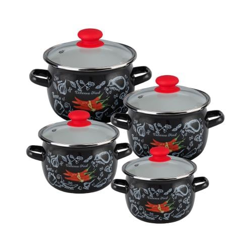 Набір каструль Спайсі з скляними кришками 4 шт. (10170168)