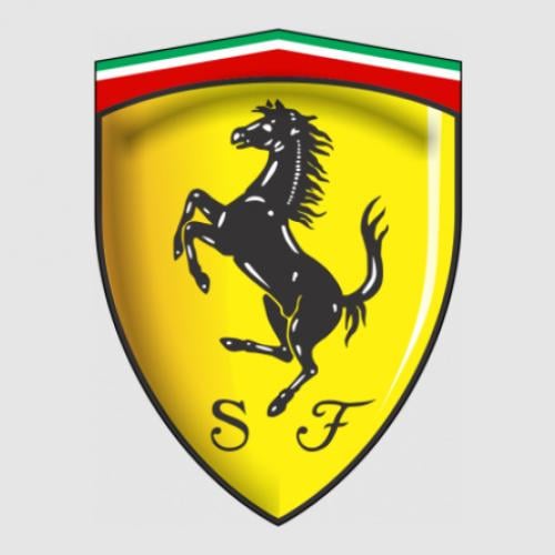 Стикер Ferrari 3D Logo 25,9x35 см Разноцветный (21557190)