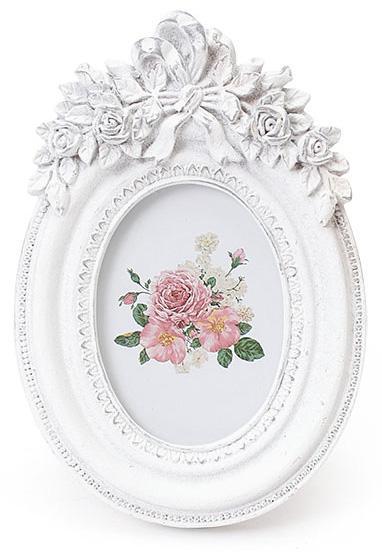 Фоторамка Sweet White Белый Букет овальная 13,5х9 см