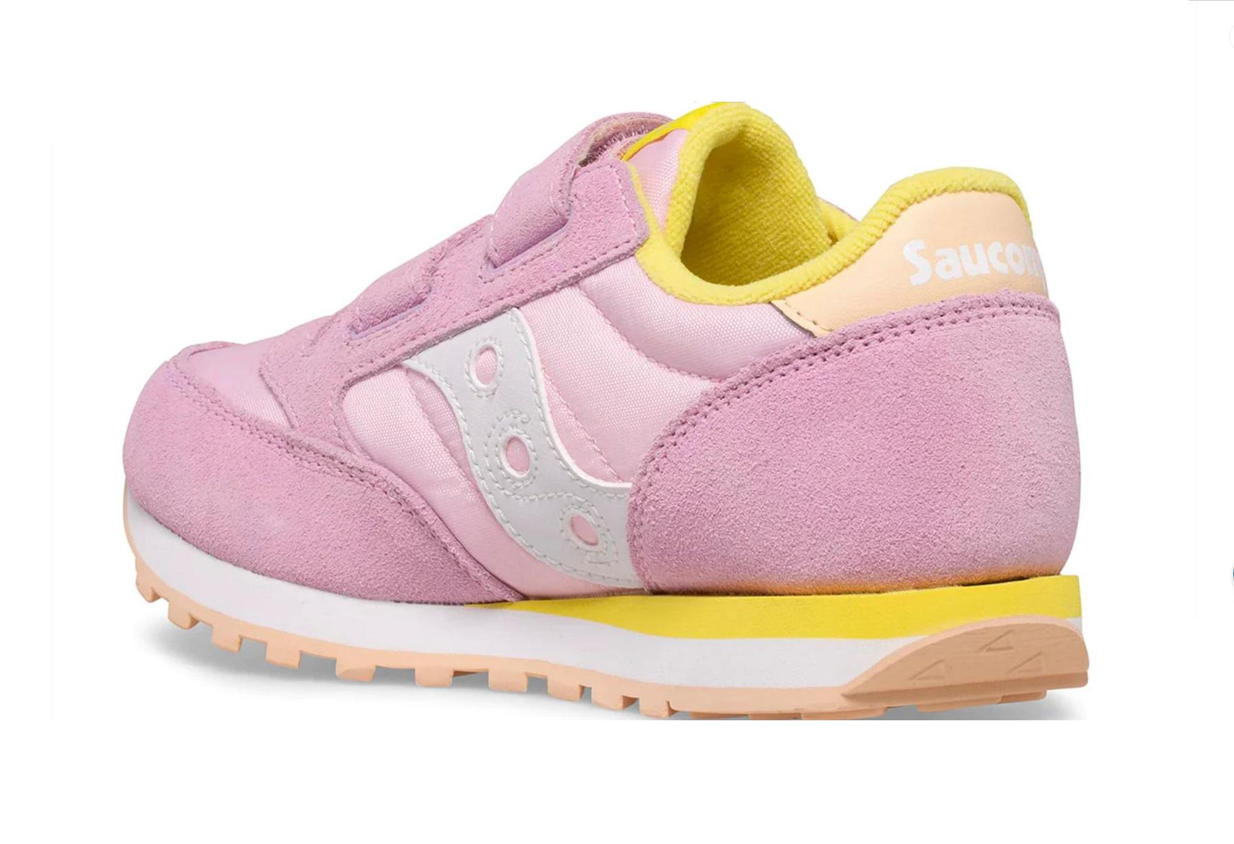 Кроссовки женские Saucony Jazz Double р. 37,5/5,5 24,7 см Pink Yellow/Peach Pink/Yellow Peach (12494597) - фото 3