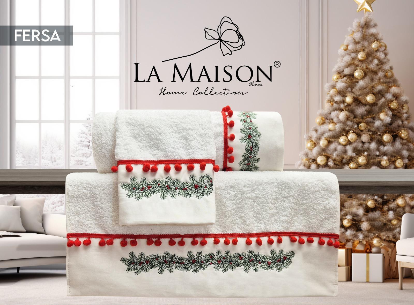 Подарунковий набір рушників La Maison d'Armorine 3 шт. Fersa (29658349) - фото 2 Подарунковий набір рушників La Maison d'Armorine 3 шт. Fersa (29658349) - фото 2