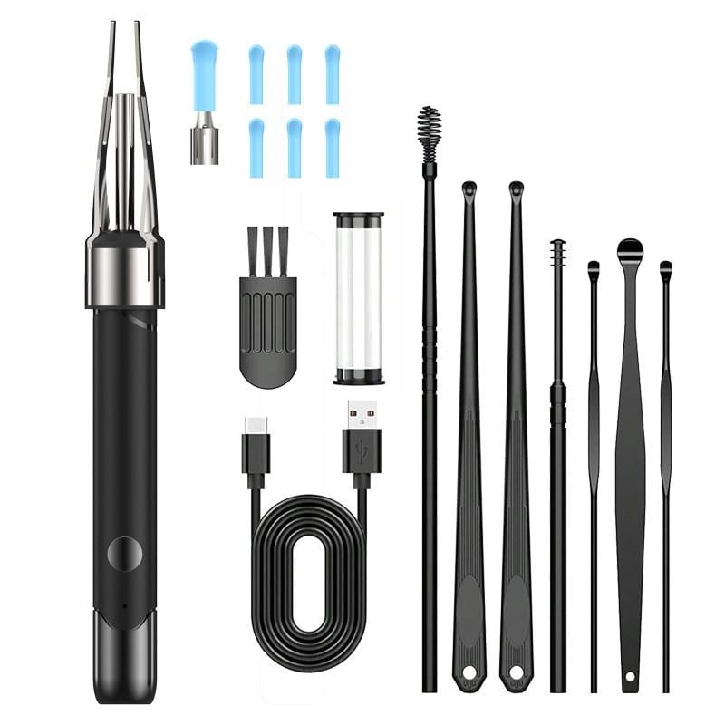 Отоскоп з камерою Lem Berger для видалення вушної сірки та діагностики акумуляторний з підключенням по Wi-Fi ІР67 Чорний (3309962) Отоскоп з камерою Lem Berger для видалення вушної сірки та діагностики акумуляторний з підключенням по Wi-Fi ІР67 Чорний (3309962)