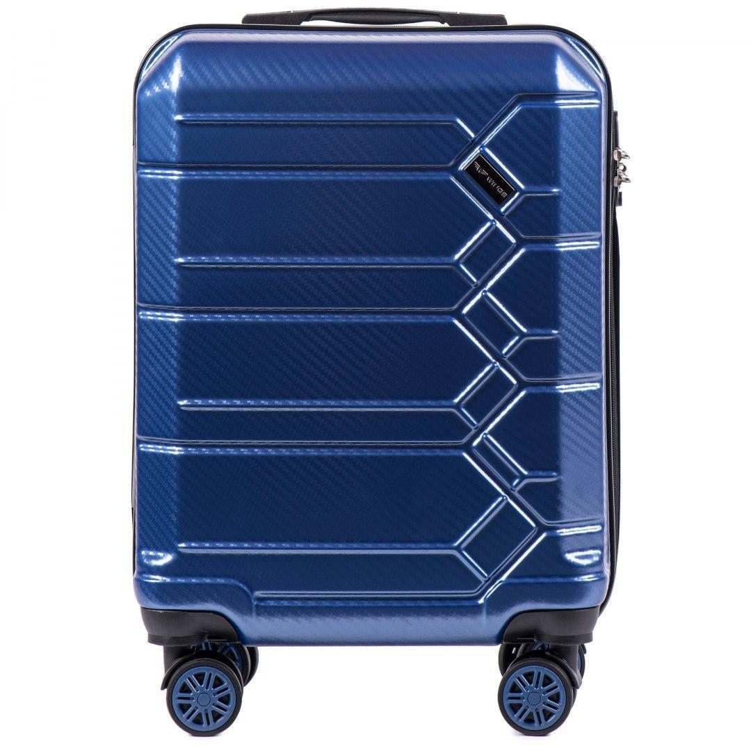 Валіза Wings PC 185 полікарбонат маленька ручна поклажа 35 л Синій