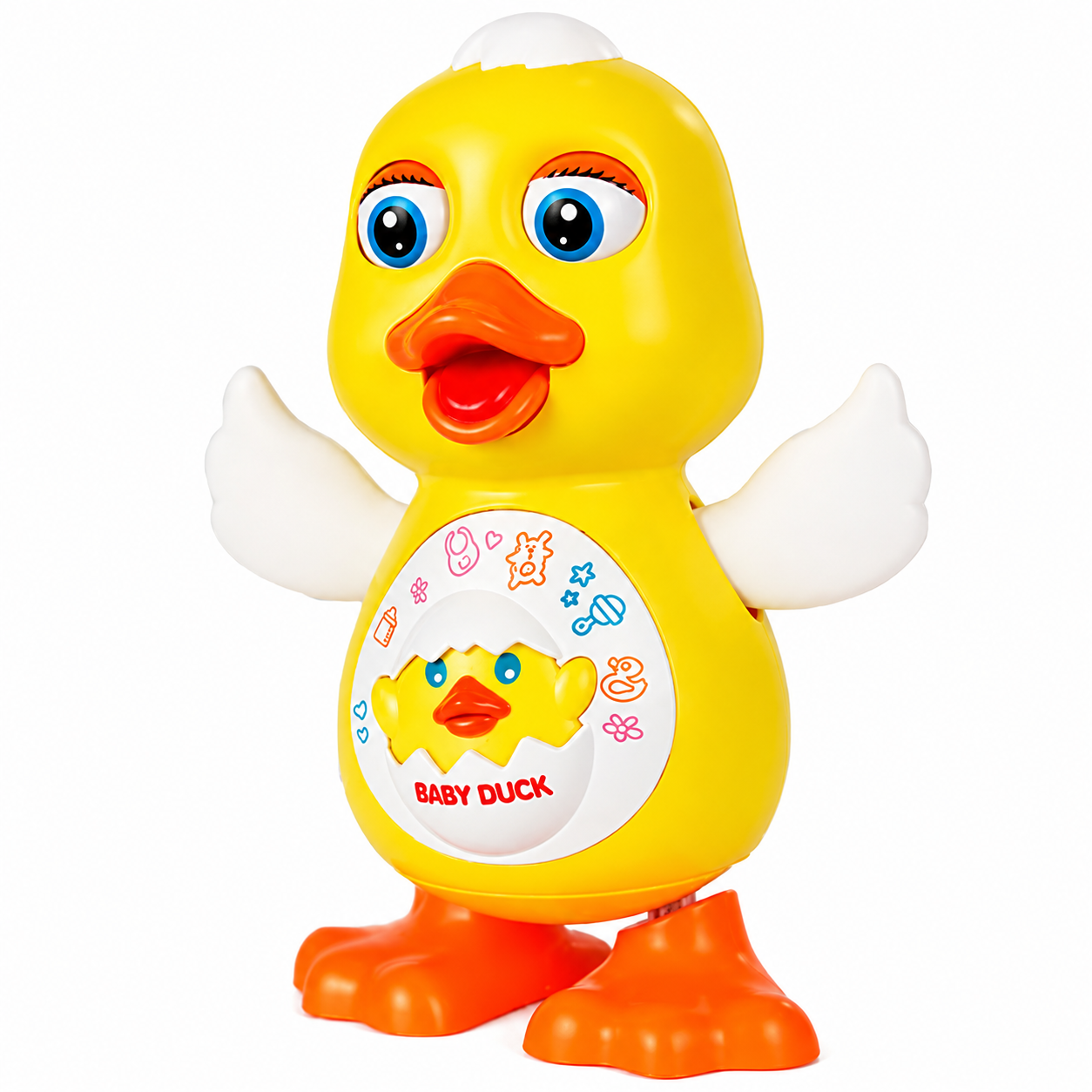 Интерактивная игрушка Утка музыкальная Желтый (35235684)