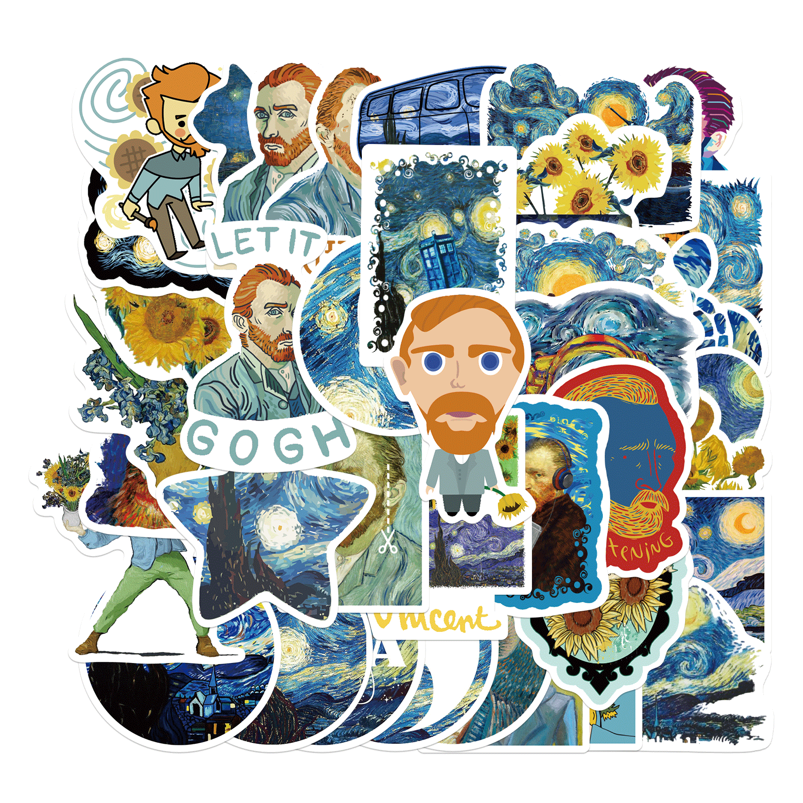 Набір наклейок Art Vincent van Gogh 40 шт.