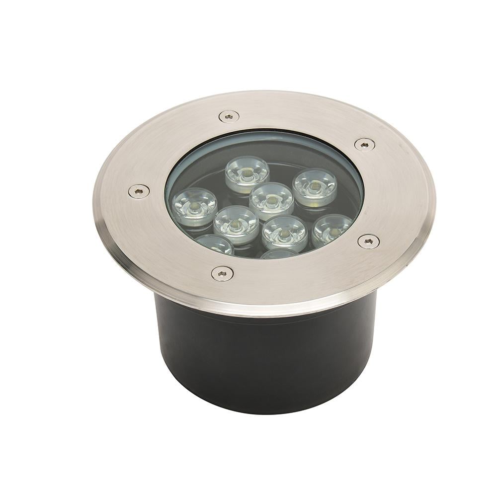Світильник тротуарний світлодіодний HOROZ ELECTRIC AZUR-9 LED 9W 4000K нейтральне світло матовий Хром