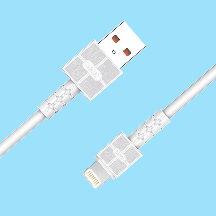 USB кабель Kaku KSC-293 USB-Lightning 1 м White (1251734194) - фото 2