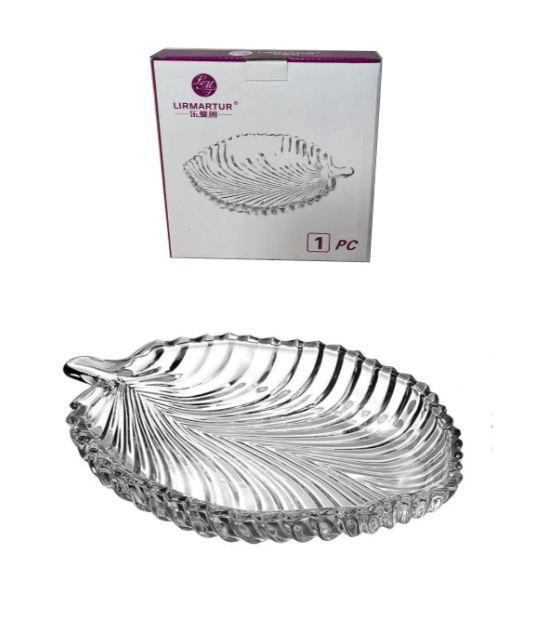 Блюдо стеклянное для сервировки Helios D-30 Пальм 204 мм