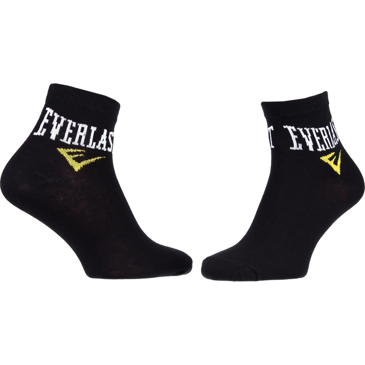 Шкарпетки Everlast QUARTER SOCKS 3 PAIR 179015 3 пари р. 35-40 Чорний (52127-437)