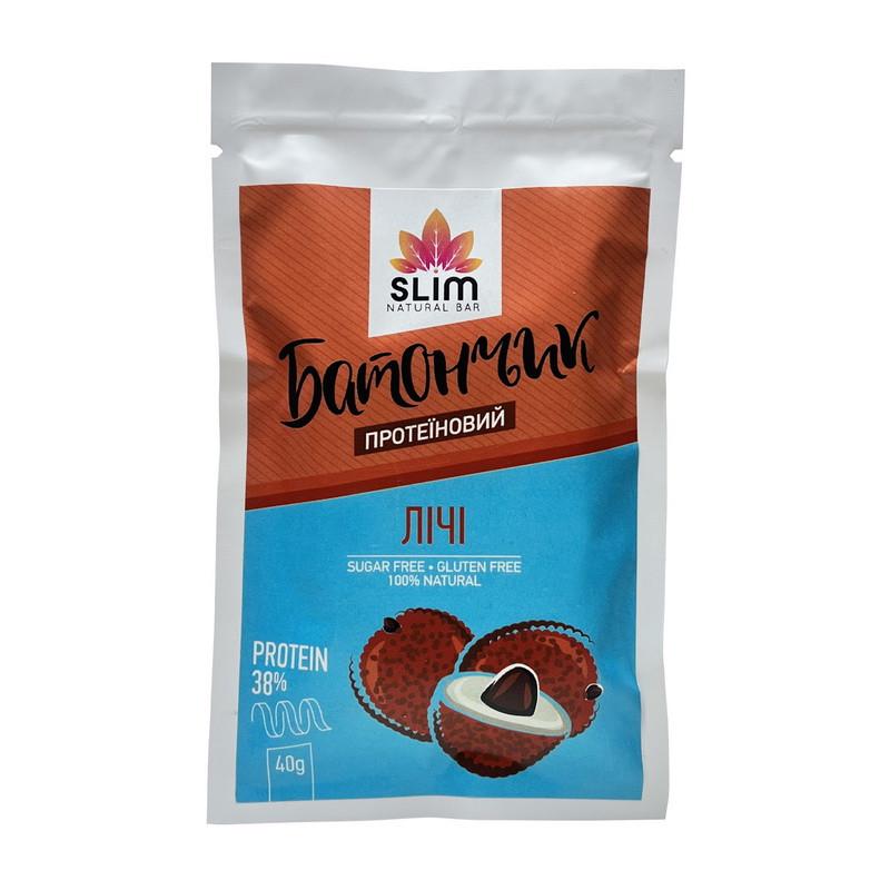 Протеиновый батончик Slim Protein Bar 40 г Личи (21727-01) Протеиновый батончик Slim Protein Bar 40 г Личи (21727-01)