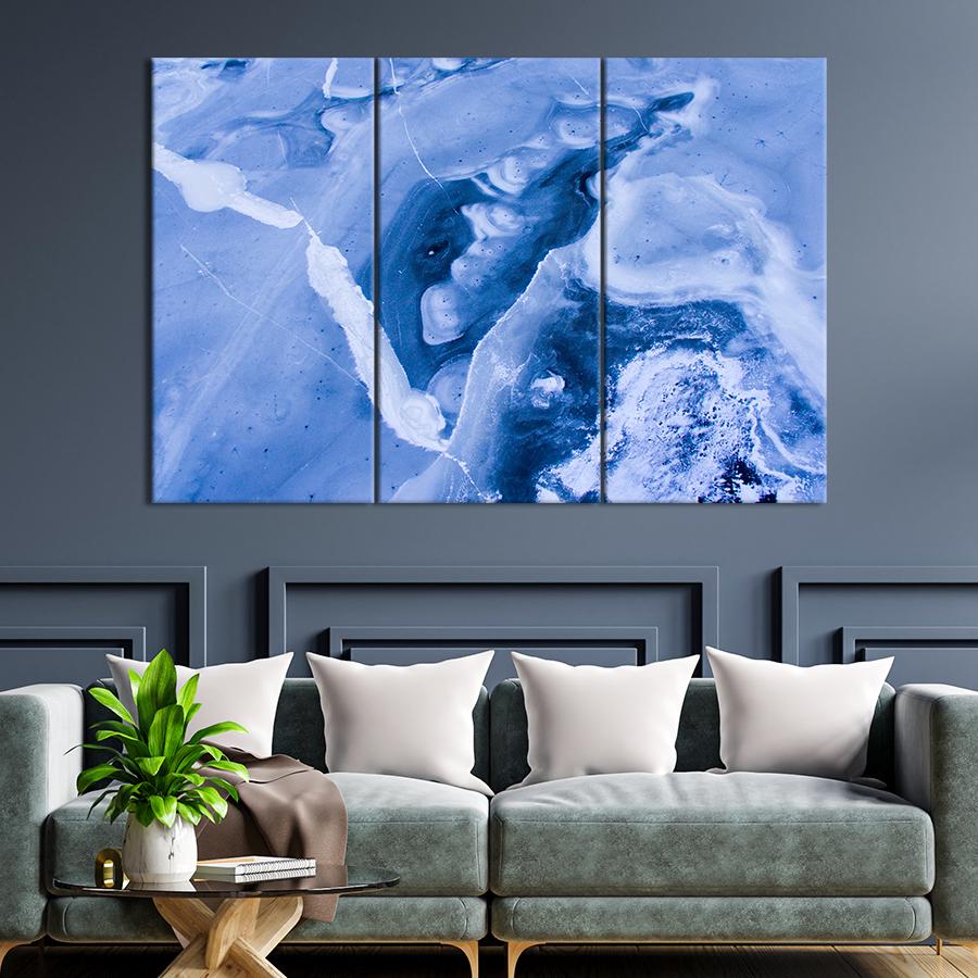 Картина Абстрактный лёд 128x81 см (A866-3)