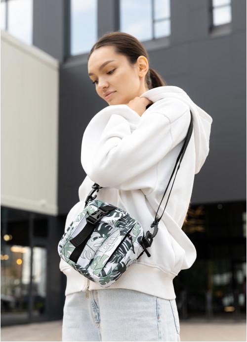 Женская сумка-мессенджер Sambag Leaves тканевая (1123017617)