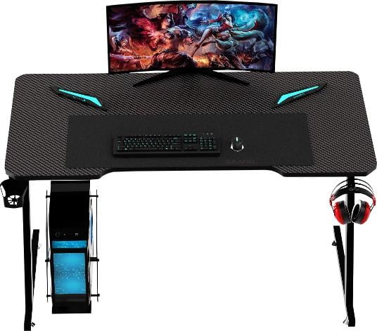 Компьютерный стол GT Racer T-1213 120x60x73 см Black (1518) - фото 3 Компьютерный стол GT Racer T-1213 120x60x73 см Black (1518) - фото 3