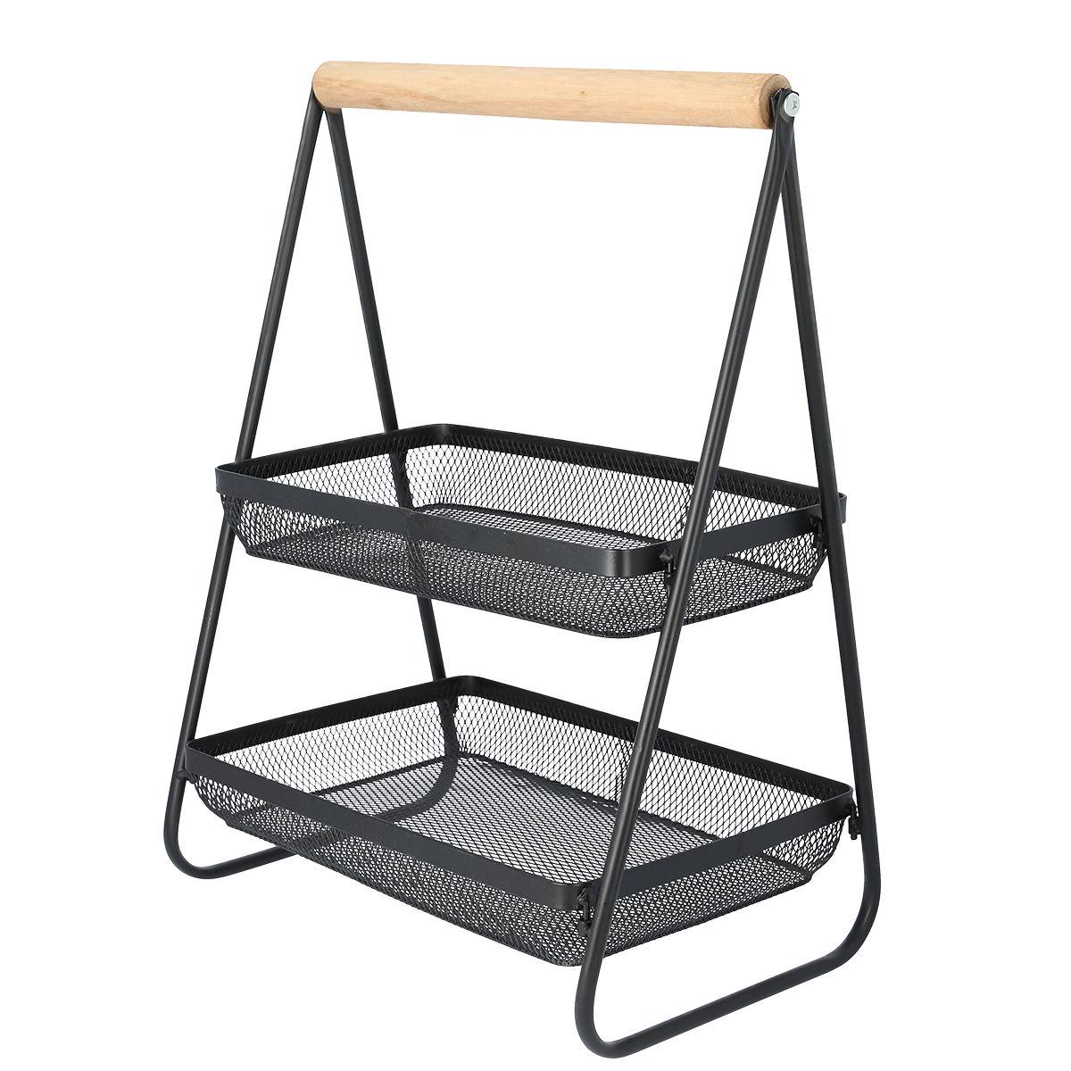 Кошик для сервірування Homla GRIDIO 51x38x25 см Чорний (207235)