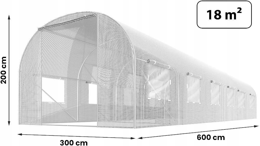 Плівка поліетиленова армована для теплиці 18 м² 300х600 см - фото 2