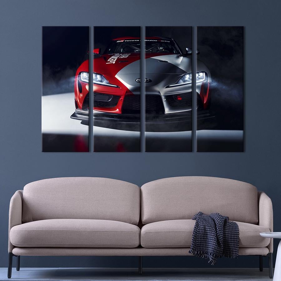 Картина на холсте Стильное авто Toyota Supra 209x133 см (1405-41)