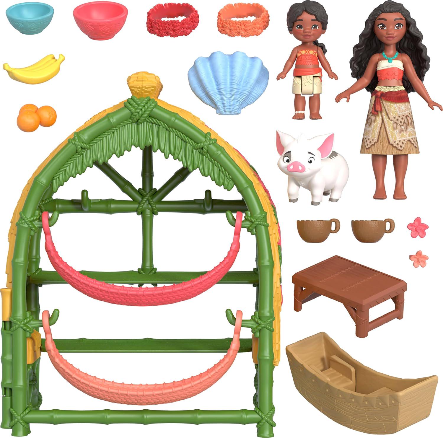 Дитячий ігровий набір Моана 2 Сімеа Moana & Simea Village Home Mattel (29917933)