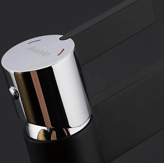 Смеситель для умывальника Gappo G1081 Черный/Хром (1034040) - фото 3