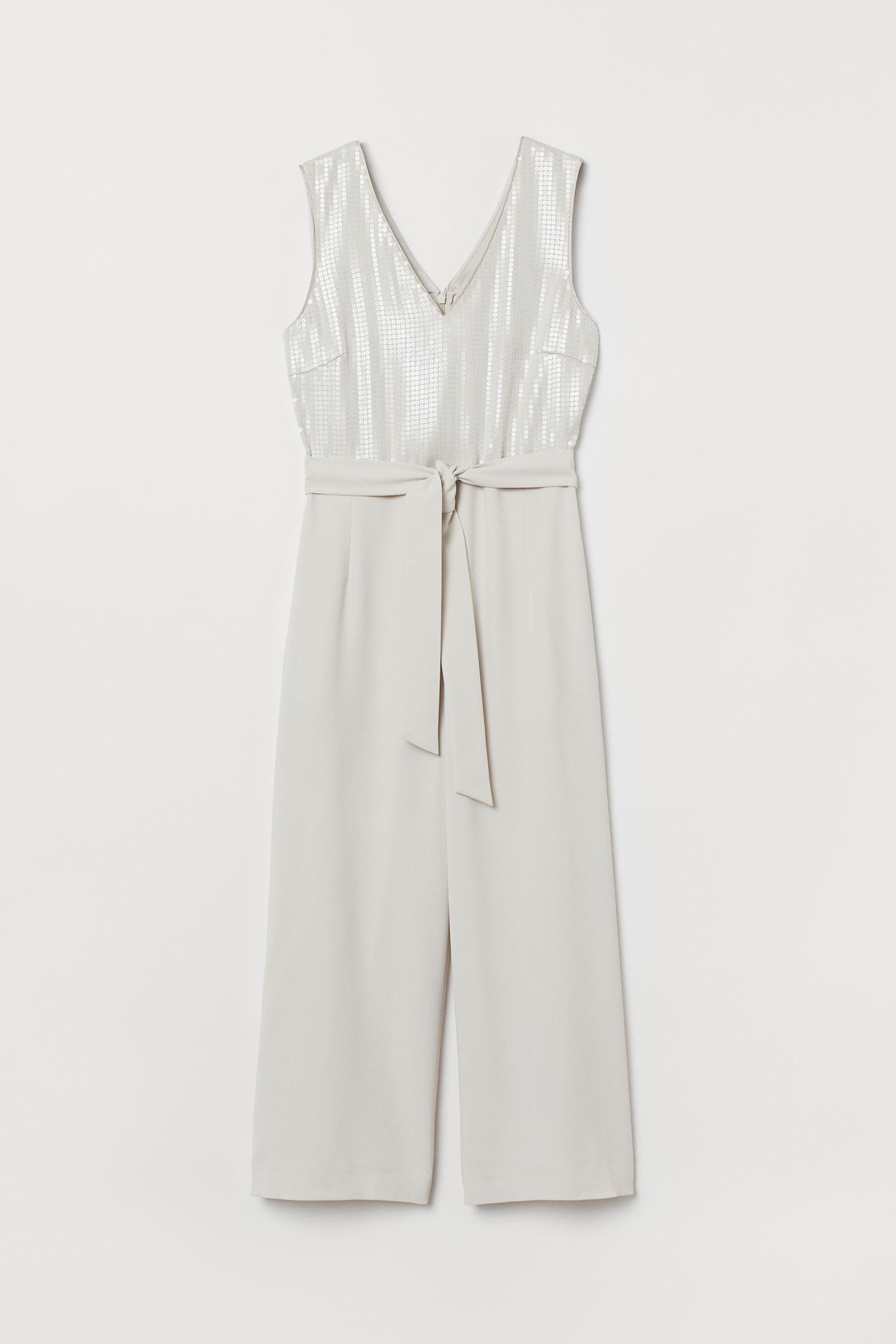 Комбинезон с пайетками р. 36 Светло-бежевый (9099802sdm)