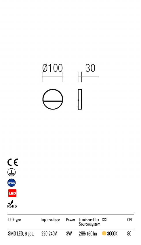 Бра уличное Redo Even Ap Sm LED Smd 3 W Ip54 Dg 3000K Ro 5.1.2 (9149) - фото 3 Бра уличное Redo Even Ap Sm LED Smd 3 W Ip54 Dg 3000K Ro 5.1.2 (9149) - фото 3