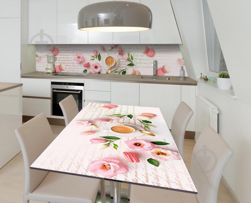 Наклейка 3Д виниловая на стол Zatarga «Воздушное утро» 650х1200 мм для домов, квартир, столов, кофейн, кафе